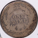 1899-O Barber Silver Dime, Abt Good Circulated Coin, Store