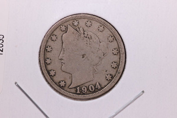 1904 Liberty Nickel, Affordable Circulated Coin. Store #12035