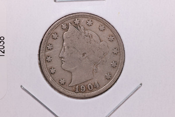 1904 Liberty Nickel, Affordable Circulated Coin. Store #12038