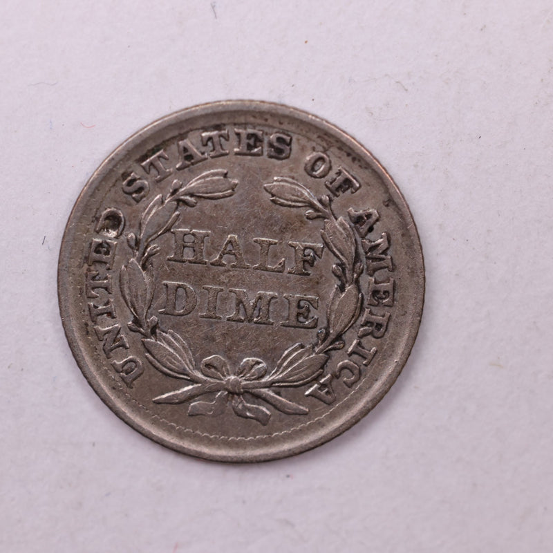 1856 Seated Liberty Half Dime., X.F. Coin., Store Sale