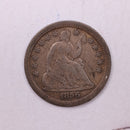 1856-O Seated Liberty Half Dime., V.F.+ Coin., Store Sale