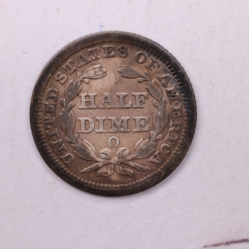 1856-O Seated Liberty Half Dime., V.F.+ Coin., Store Sale