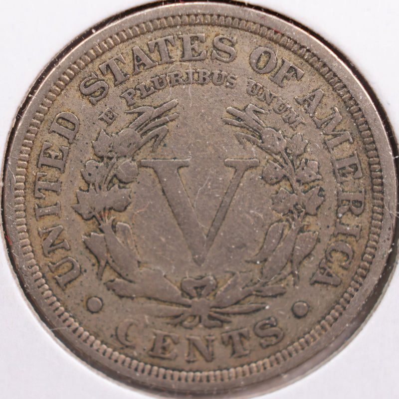 1907 Liberty Nickel, Fine Circulated Coin, Store