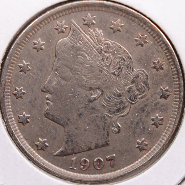 1907 Liberty Nickel, Fine+ Circulated Coin, Store #NL152