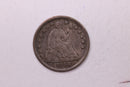 1858 Seated Liberty Half Dime., X.F.+ Coin., Store Sale
