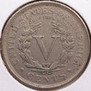 1907 Liberty Nickel, Fine+ Circulated Coin, Store