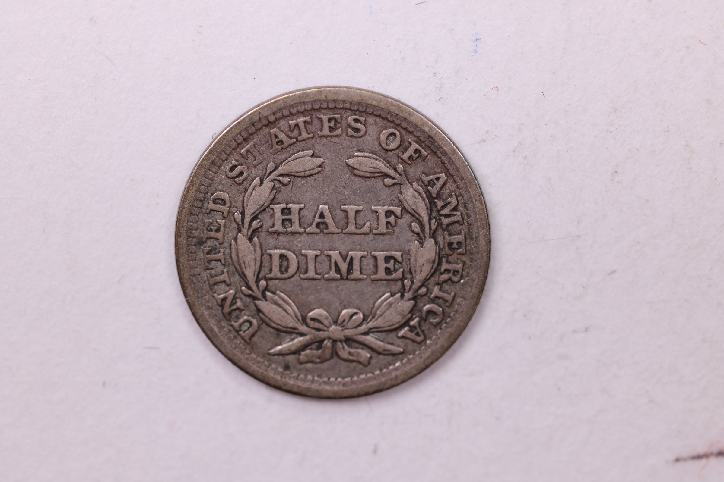 1858 Seated Liberty Half Dime., X.F.+ Coin., Store Sale #18913