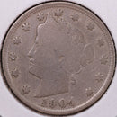 1904 Liberty Nickel, Very Good Circulated Coin. Store