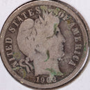 1902-O Barber Silver Dime, Very Good Circulated Coin, Store