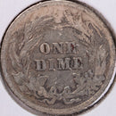 1903 Barber Silver Dime, Very Good+ Circulated Coin, Store