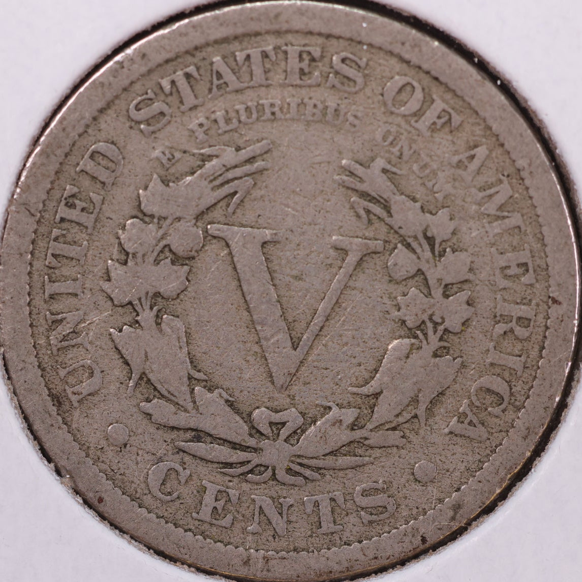 1905 Liberty Nickel, Very Good Circulated Coin. Store #12050