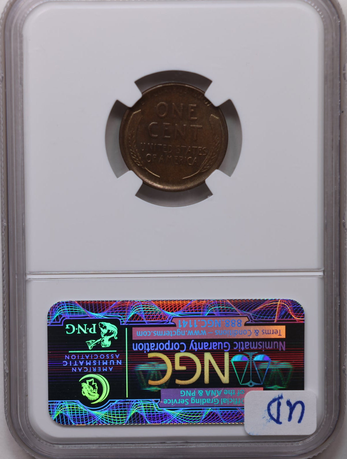1920-S Lincoln Wheat Cents, NGC Graded AU-58 Brown, Store #CT1570.