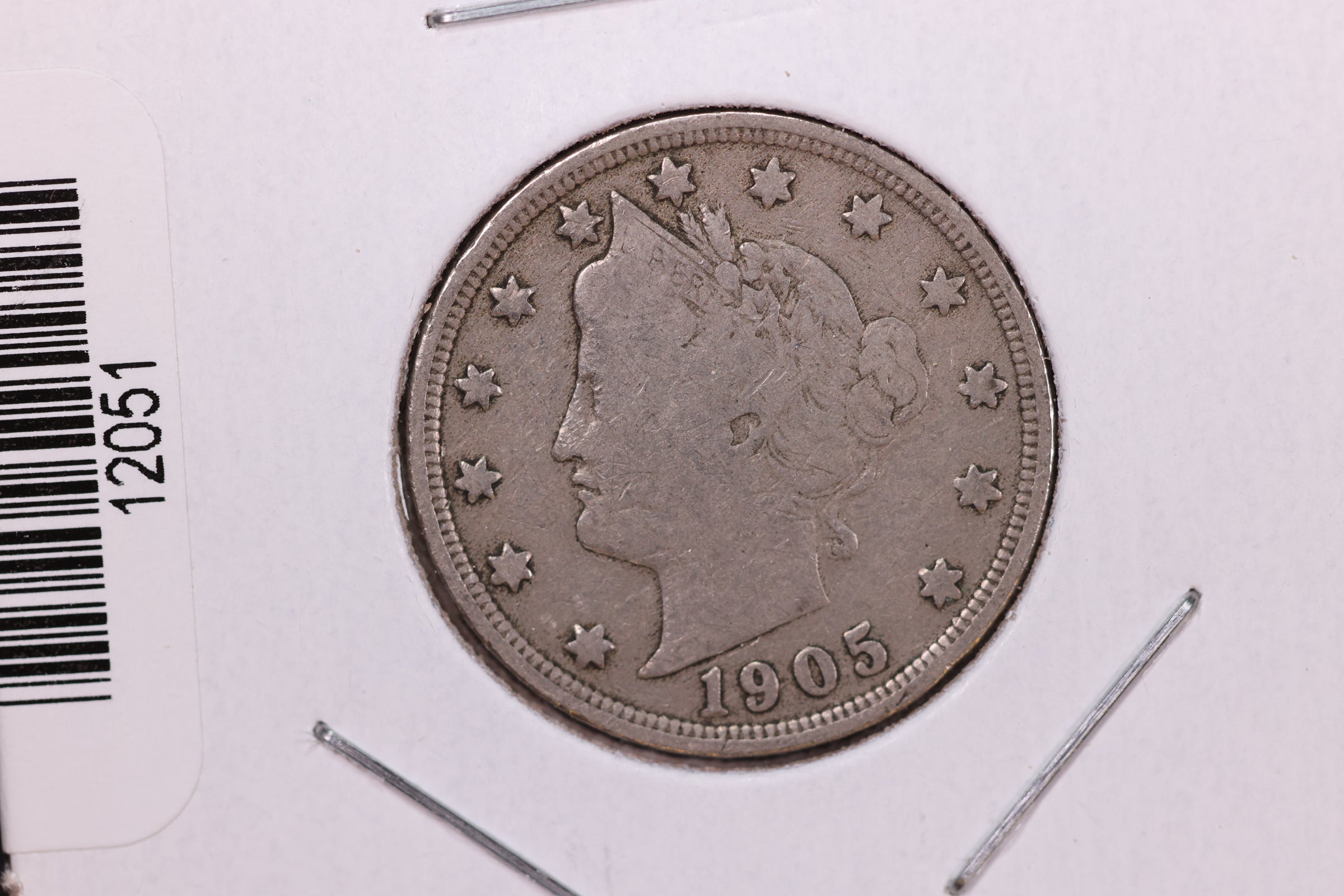 1905 Liberty Nickel, Affordable Circulated Coin. Store #12051