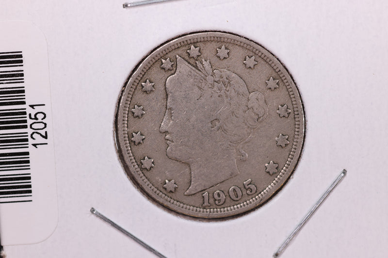 1905 Liberty Nickel, Affordable Circulated Coin. Store