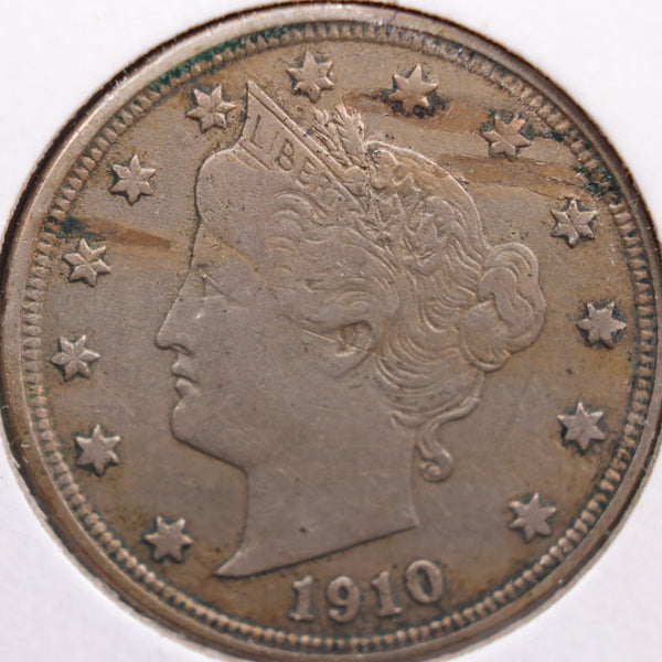 1910 Liberty Nickel, Very Fine+ Circulated Coin, Store #NL161