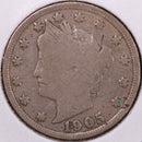 1905 Liberty Nickel, Affordable Circulated Coin. Store