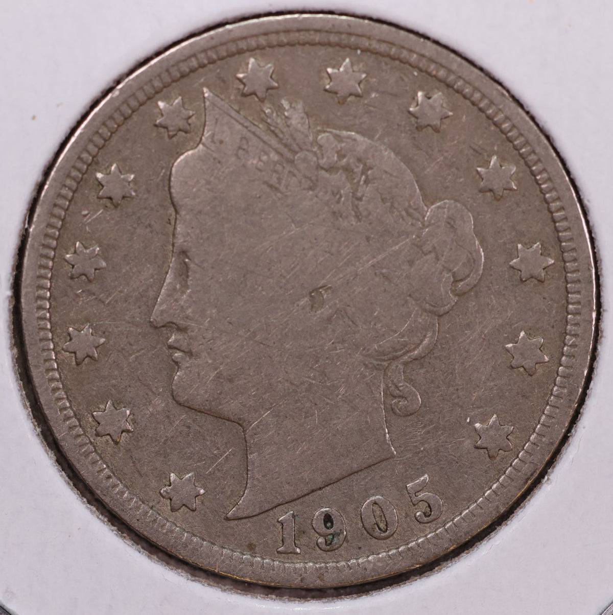 1905 Liberty Nickel, Affordable Circulated Coin. Store #NL731