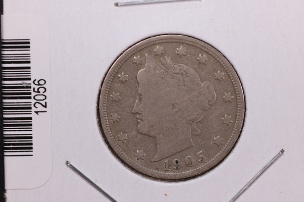 1905 Liberty Nickel, Affordable Circulated Coin. Store #12056