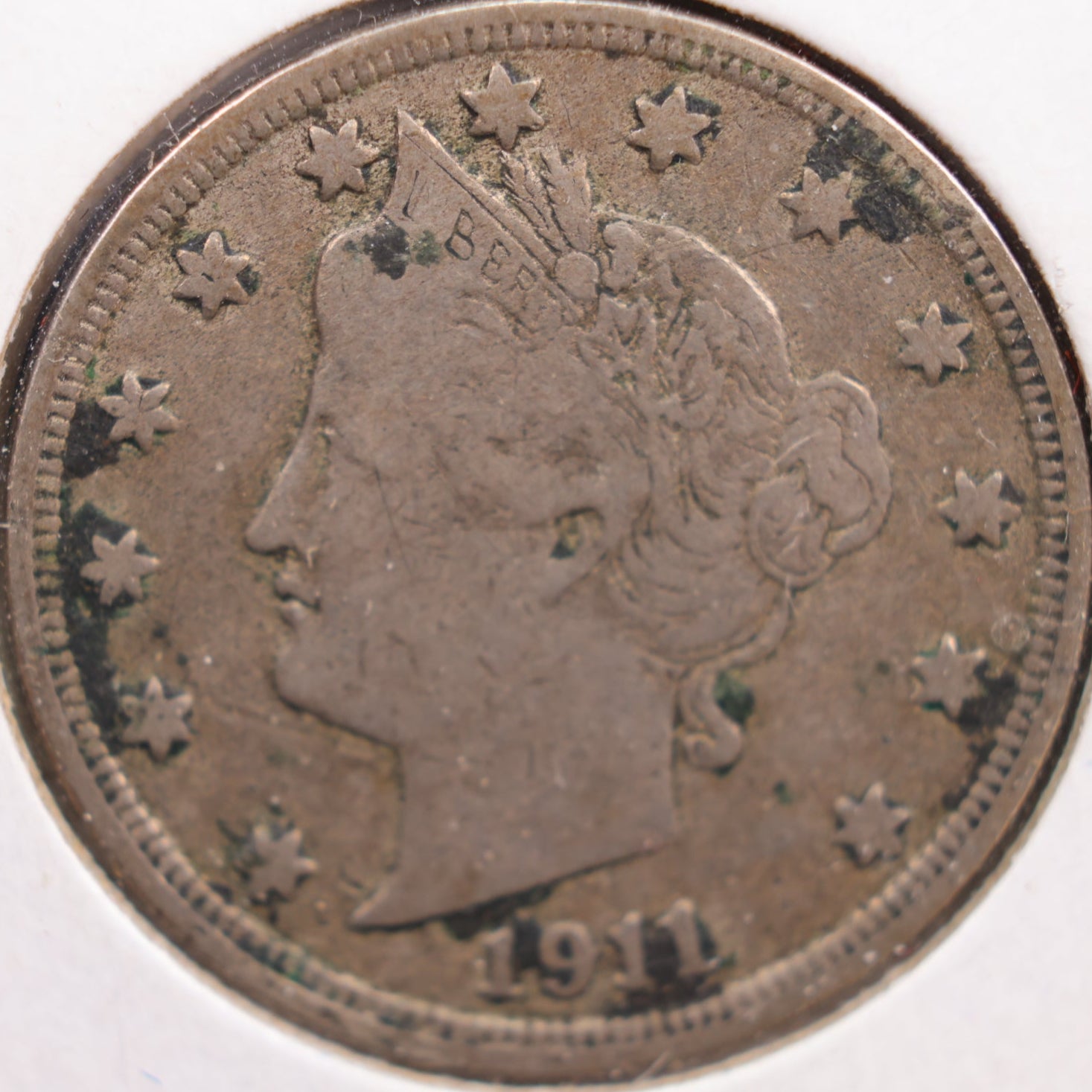 1911 Liberty Nickel, Very Good Circulated Coin, Store #NL168