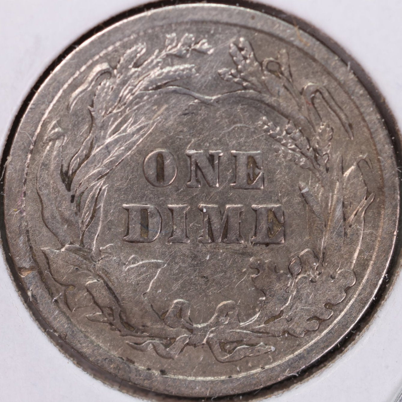 1907 Barber Dime, Fine Circulated Coin, Store #DE0555