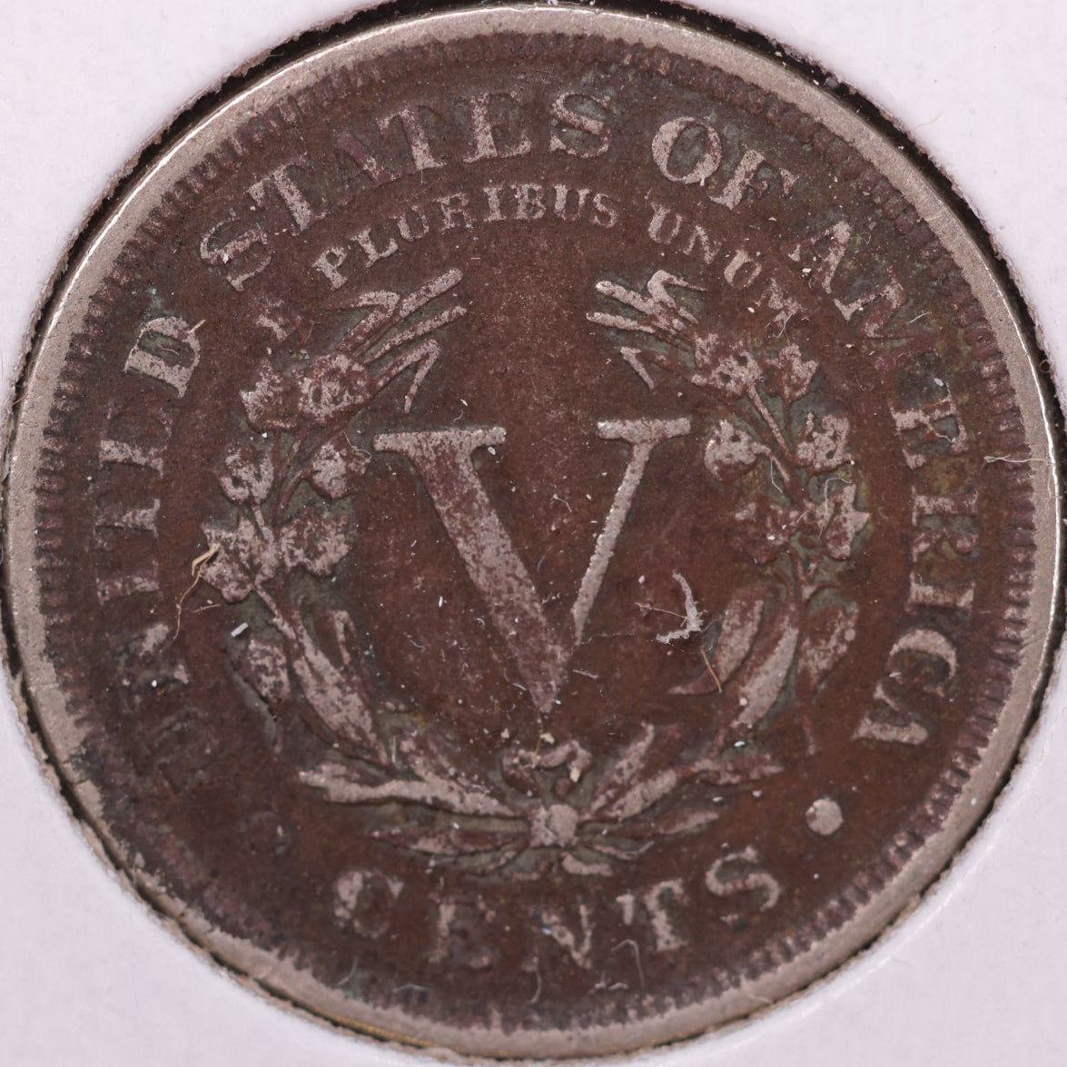 1906 Liberty Nickel, Very Fine Circulated Coin, details. Store #12061