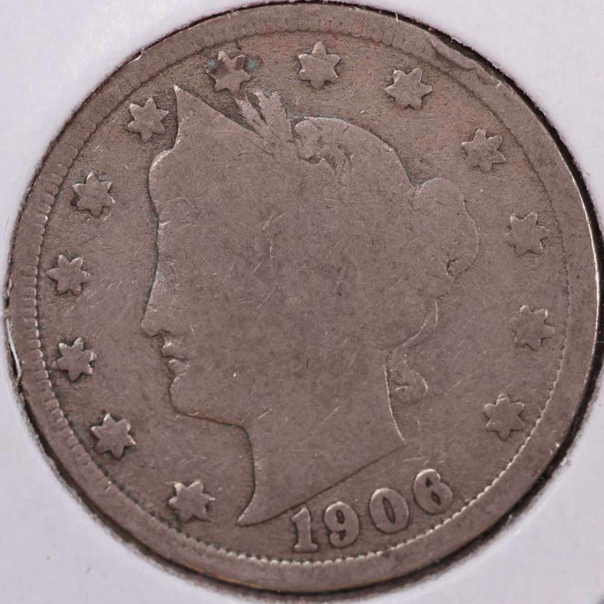 1906 Liberty Nickel, Good Circulated Coin. Store #12062