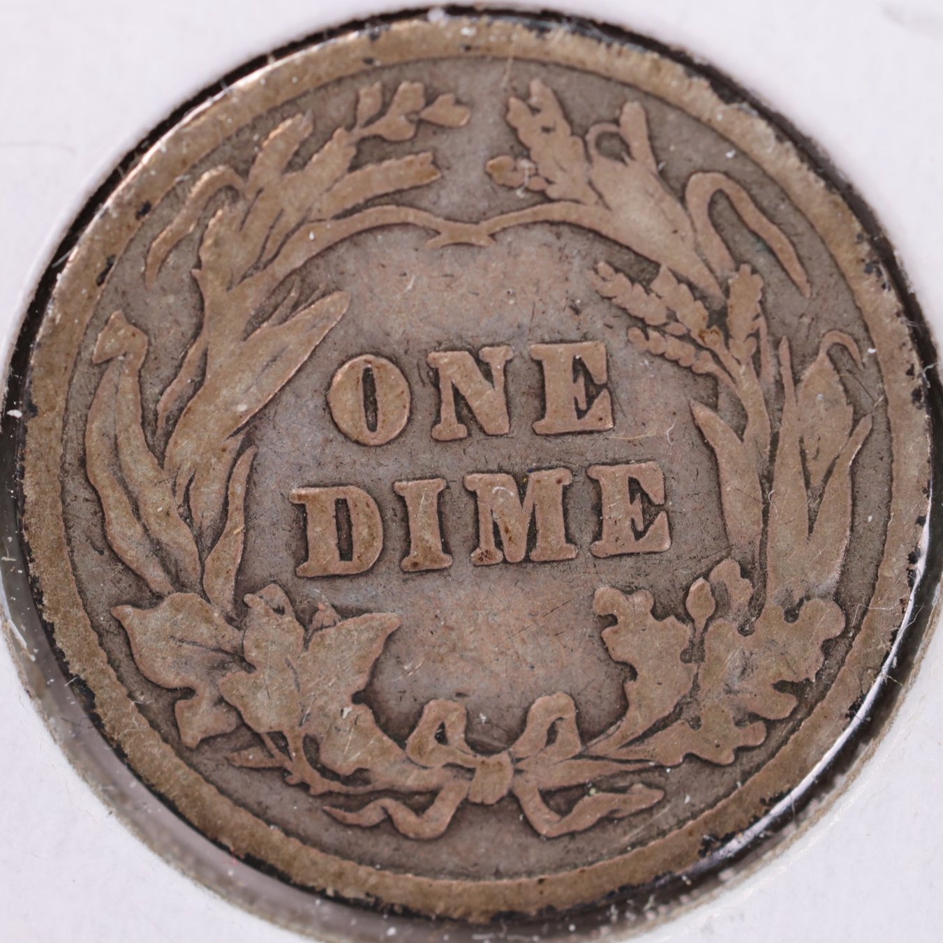 1907 Barber Dime, Very Good Circulated Coin, Store #DE0557