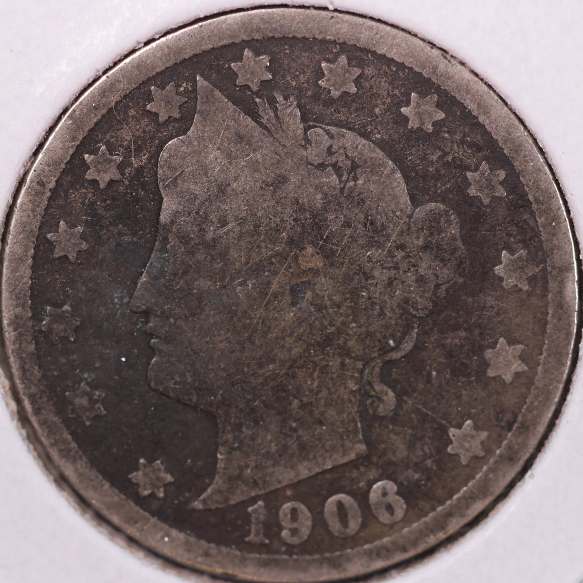 1906 Liberty Nickel, Good Circulated Coin. Store #12066