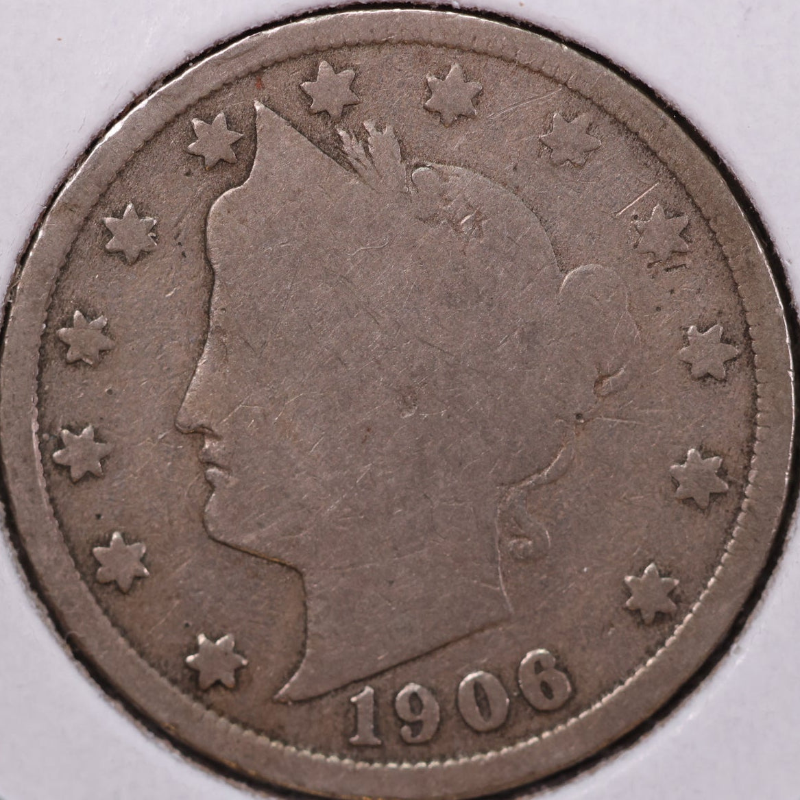 1906 Liberty Nickel, Good Circulated Coin. Store #12068