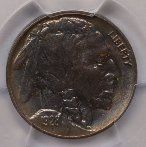 1928 Buffalo Nickel, PCGS AU-58 Circulated Coin, Store SALE #GNL065.