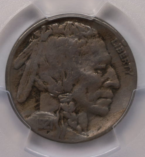 1921-S Buffalo Nickel, PCGS VG-8 Circulated Coin, Store SALE #GNL066.
