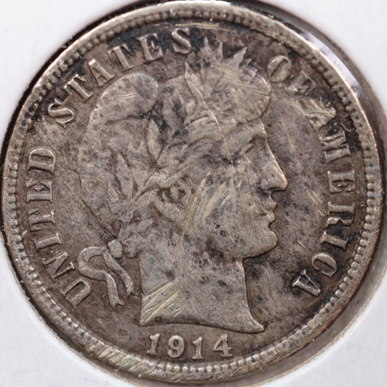 1911 Barber Dime, Very Fine Circulated Coin, Store #DE0606