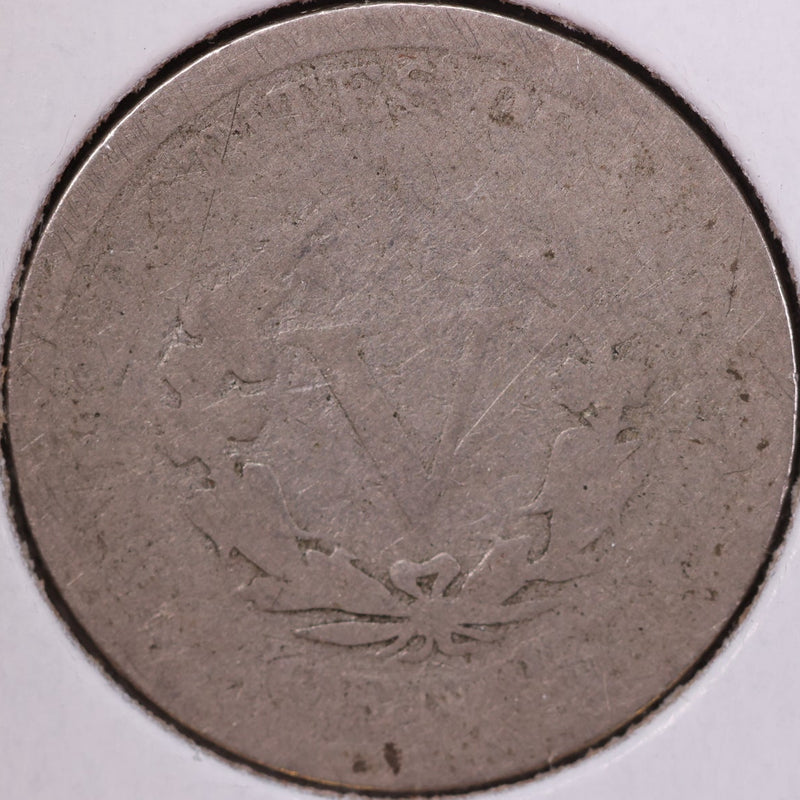 1907 Liberty Nickel, About Good Circulated Coin. Store
