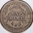 1914 Barber Silver Dime, Fine Circulated Coin, Store Sale