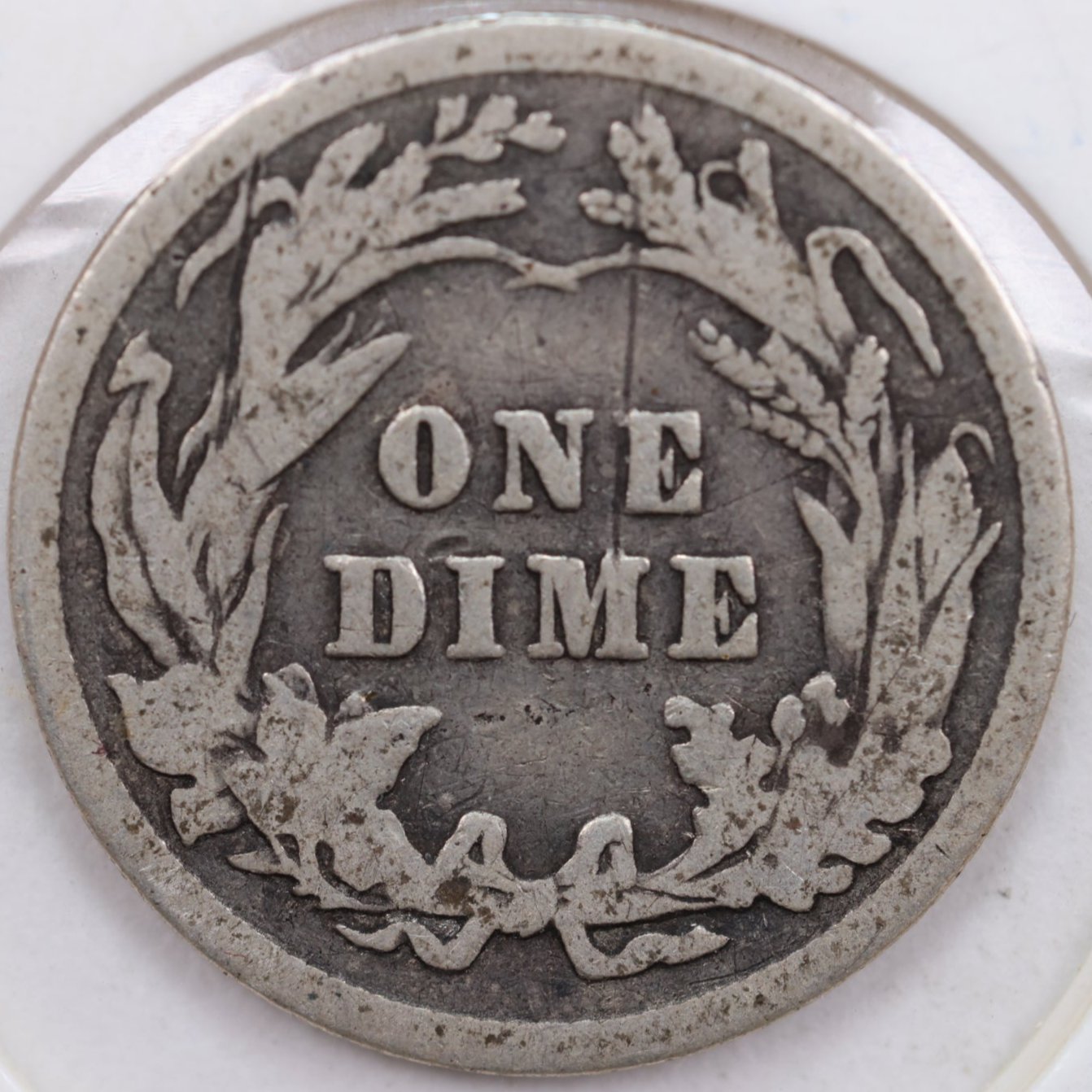 1911 Barber Dime, Very Good Circulated Coin, Store #DE0601