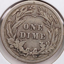 1911 Barber Silver Dime, Very Fine Circulated Coin, Store Sale