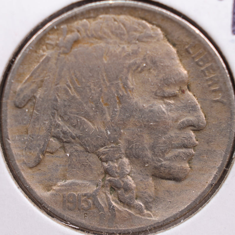 1913 Buffalo Nickel, Extra Fine+ Circulated Coin, Store