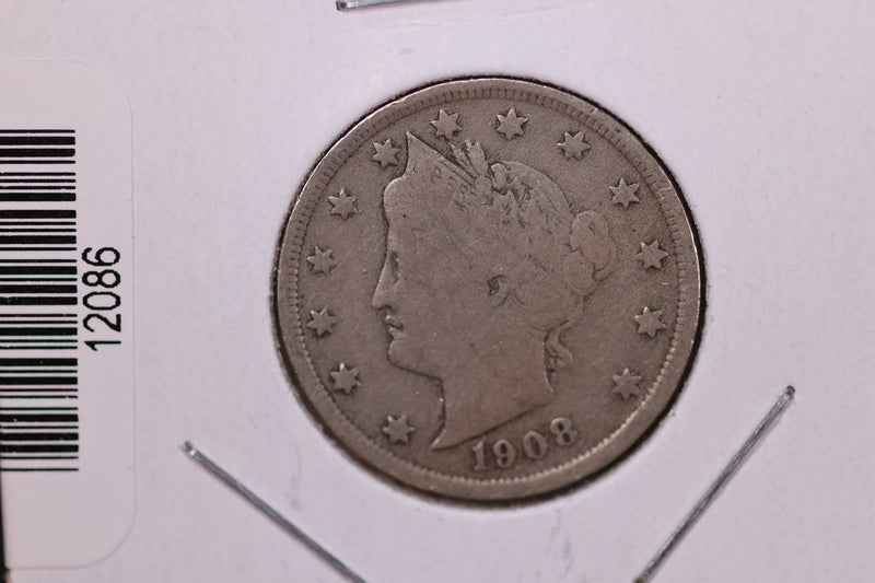 1908 Liberty Nickel, Affordable Circulated Coin. Store