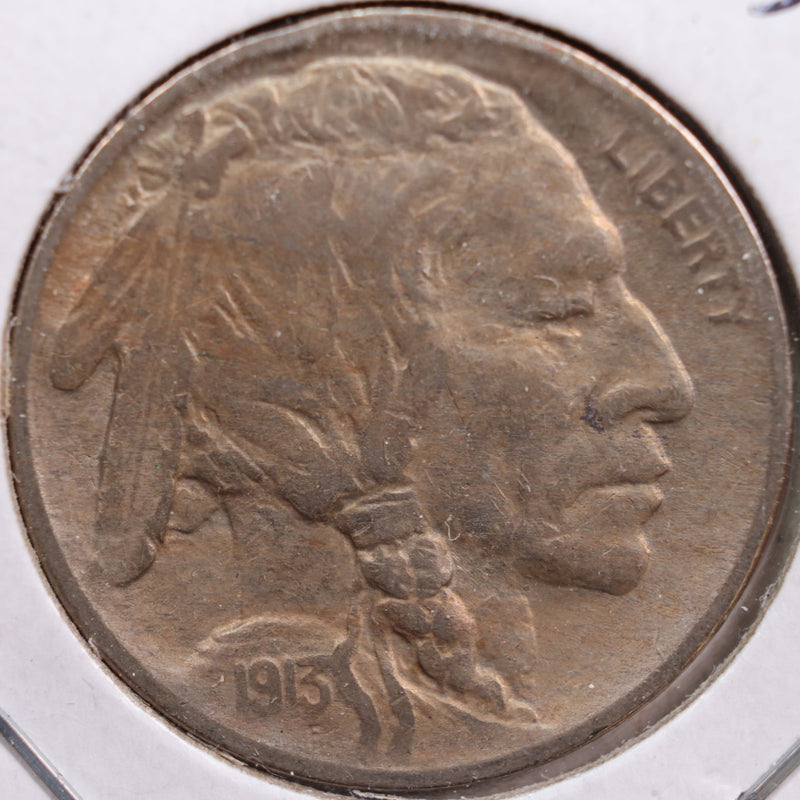 1913 Buffalo Nickel, Extra Fine Circulated Coin, Store