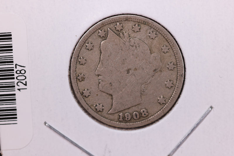 1908 Liberty Nickel, Affordable Circulated Coin. Store