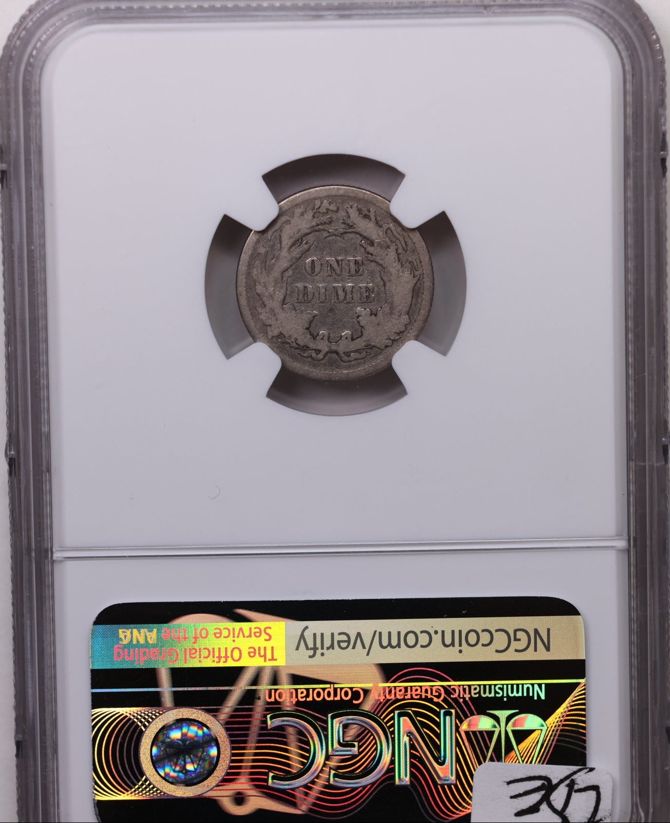 1880 Seated Liberty Dime, NGC VF-20, Circulated Coin, Store Sale #DE1003.
