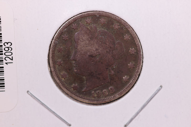 1908 Liberty Nickel, Affordable Circulated Coin. Store