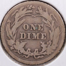 1913 Barber Silver Dime, Very Good Circulated Coin, Store Sale