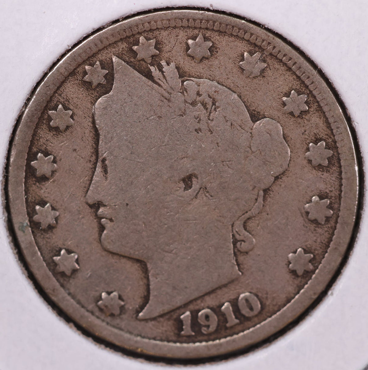 1910 Liberty Nickel, Affordable Circulated Coin. Store #NL496
