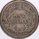 1914 Barber Silver Dime, Very Fine Circulated Coin, Store Sale