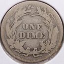 1914 Barber Silver Dime, Very Good Circulated Coin, Store Sale