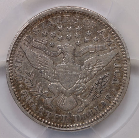 1903-O Barber Silver Quarter, Nice Eye Appeal, PCGS VF-30, Store Sale #QR1958.