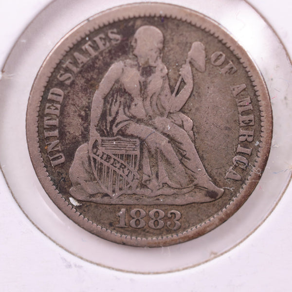 1883 Seated Liberty Silver Dime., V.F., Store Sale #18974