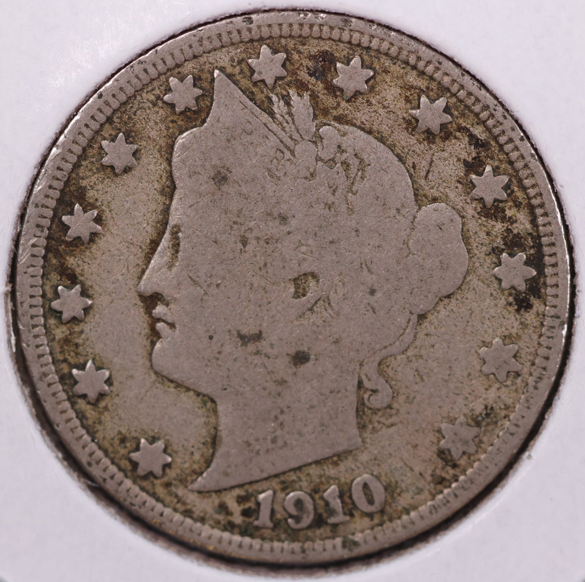 1910 Liberty Nickel, Affordable Circulated Coin. Store #NL480