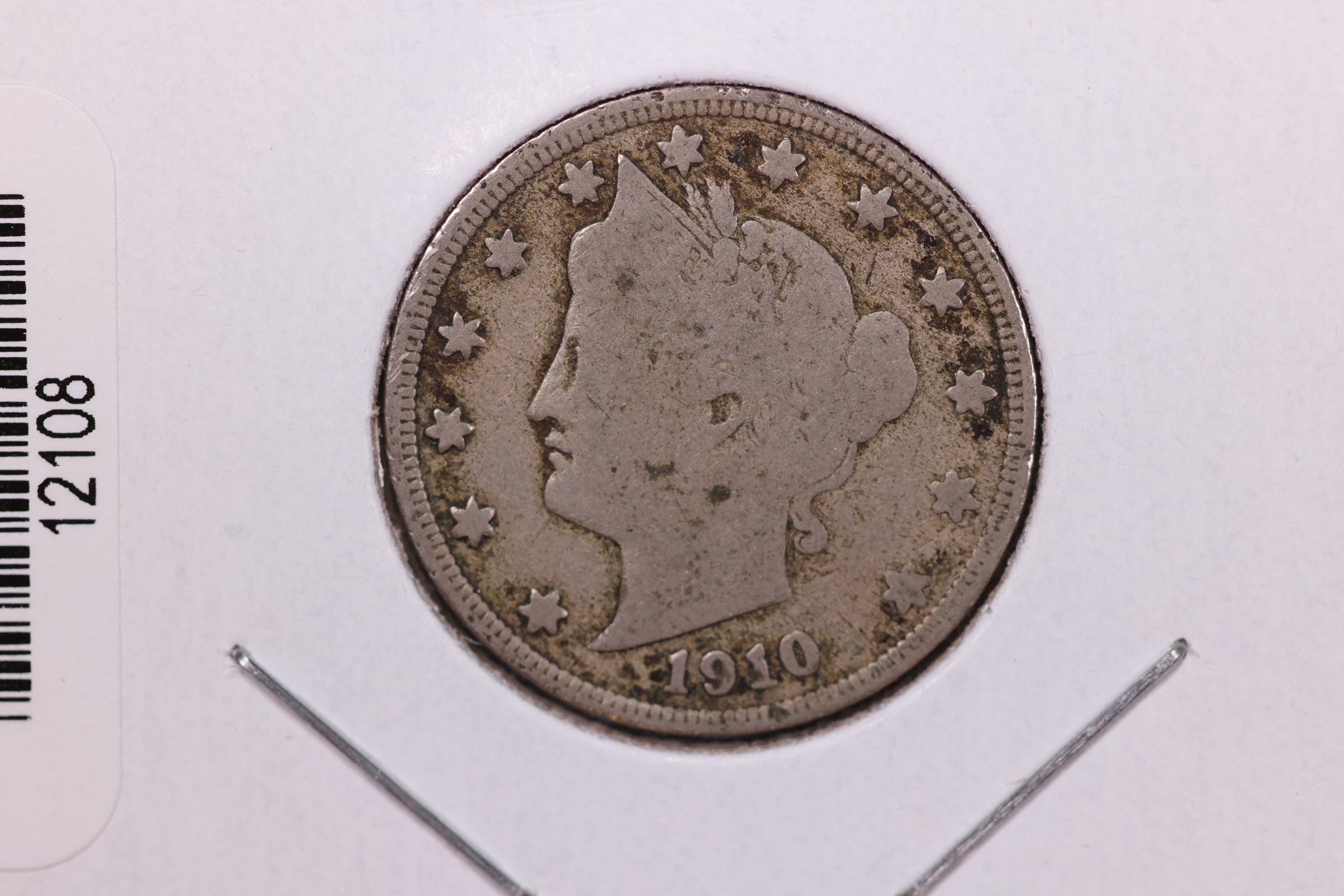 1910 Liberty Nickel, Affordable Circulated Coin. Store #12108